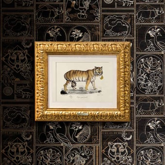 Rivestimento murale Golden Tigers Ebony Arte