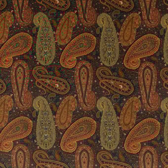 Peregrine Paisley Velvet Spice Mulberry