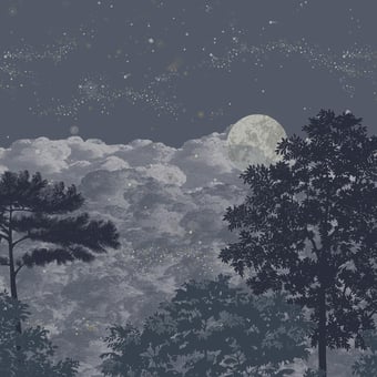 Eclipse Clair Obscur Panel 150x330 cm - 3 lés - Partie A Isidore Leroy