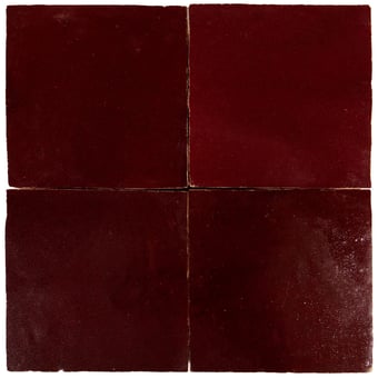 Zellige pisoid Dark red Marrakech Design