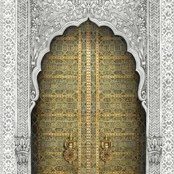 Bahia Panel Gold/Stone Cole and Son
