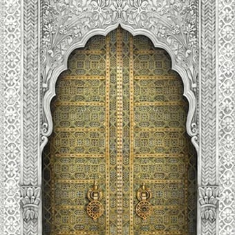 Papel pintado mural panorámico Bahia Gold/Stone Cole and Son