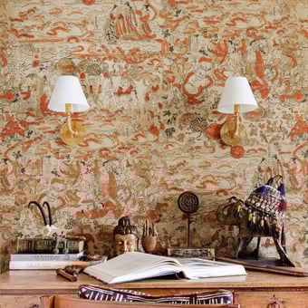 Papel pintado mural panorámico Spiritual Journey Coral Mindthegap