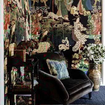 Samurai and Geisha Panel Anthracite Mindthegap