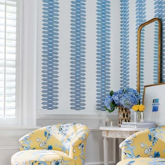 Papel pintado Nola Stripe Green Thibaut