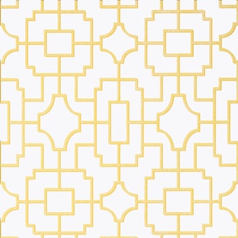 Papel pintado Fretwork Spa Blue Thibaut