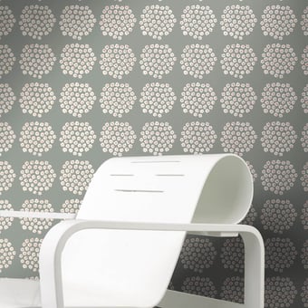 Carta da parati Puketti Khaki Marimekko