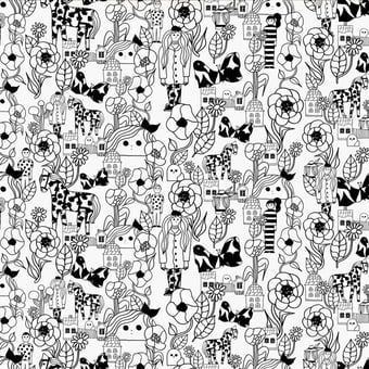Marikyla Wallpaper Orange Marimekko
