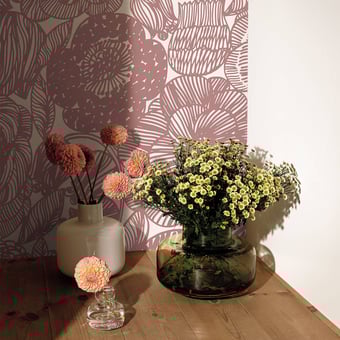Carta da parati Kurjenpolvi Lilas Marimekko