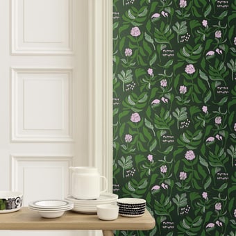 Kasvio Wallpaper Green Marimekko