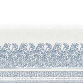 Henna Panel Denim/White York Wallcoverings