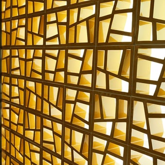 Trencadis Openwork tile Terracota Carodeco