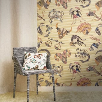 Constellations Wallpaper Ocher Missoni Home