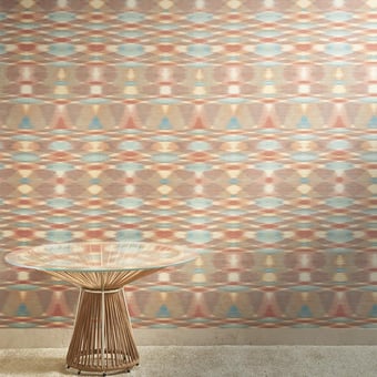 Sunrise Flame Wallpaper Beige Missoni Home