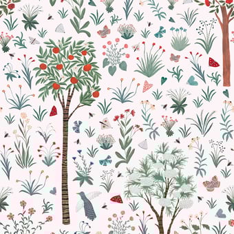 Carta da parati murale Millefleurs Spring 180x280 cm - 3 lés Bien Fait