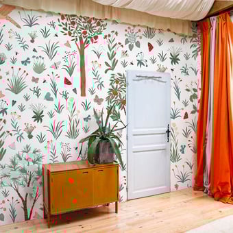 Millefleurs Spring Panel 180x280 cm - 3 lés Bien Fait