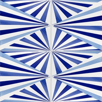 Bauhaus Blu Tipo 11 Tile Artistico Tipo 11 Mavi Ceramica