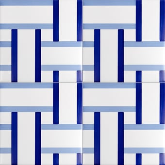 Carreau Bauhaus Blu Tipo 12 Artistico Tipo 12 Mavi Ceramica