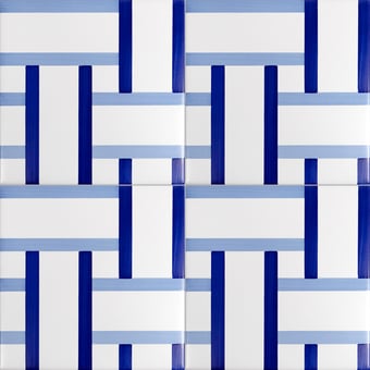 Piastrella Bauhaus Blu Tipo 12 Artistico Tipo 12 Mavi Ceramica