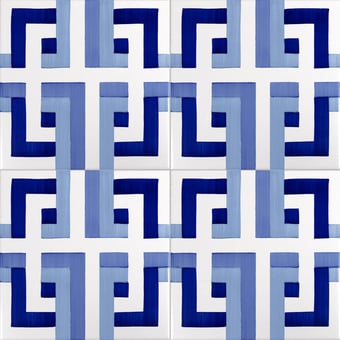 Carreau Bauhaus Blu Tipo 14 Artistico Tipo 14 Mavi Ceramica
