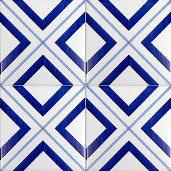 Carreau Bauhaus Blu Tipo 19 Artistico Tipo 19 Mavi Ceramica