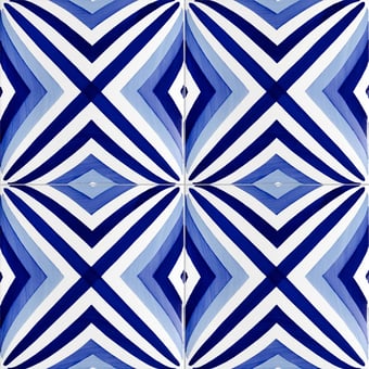 Bauhaus Blu Tipo 2 Tile Artistico Tipo 2 Mavi Ceramica