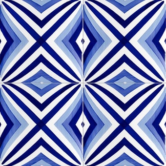 Carreau Bauhaus Blu Tipo 2 Artistico Tipo 2 Mavi Ceramica