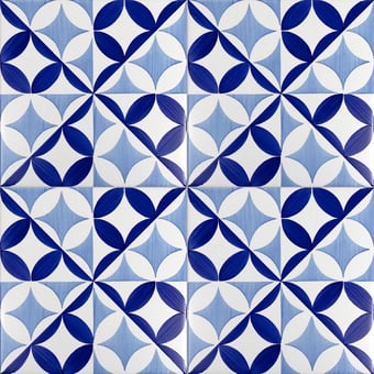 Piastrella Bauhaus Blu Tipo 4 Artistico Tipo 4 Mavi Ceramica