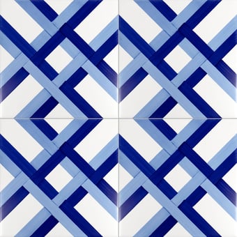 Carreau Bauhaus Blu Tipo 6 Artistico Tipo 6 Mavi Ceramica