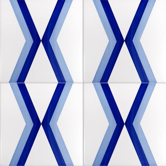 Bauhaus Blu Tipo 8 Tile Artistico Tipo 8 Mavi Ceramica