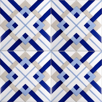 Bauhaus Tortora Tipo 20 Tile Artistico Tipo 20 Mavi Ceramica