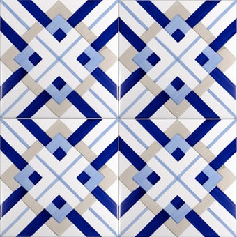 Piastrella Bauhaus Tortora Tipo 20 Artistico Tipo 20 Mavi Ceramica
