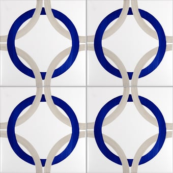 Piastrella Bauhaus Tortora Tipo 3 Artistico Tipo 3 Mavi Ceramica