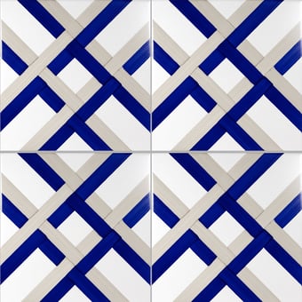 Fliese Bauhaus Tortora Tipo 6 Artistico Tipo 6 Mavi Ceramica