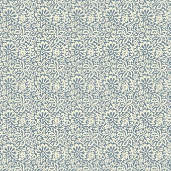 Flora Wallpaper Blue GP & J Baker