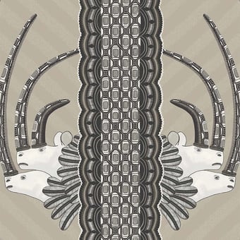 Jabu Wallpaper Beige/Gris Cole and Son