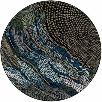 Wild Vibrations rond Rug Pink Yo2