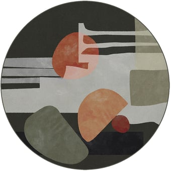 Ore Rond Rug Green Yo2