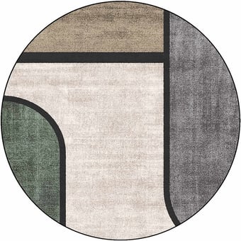Jupiter 2 Rond Rug Kaki Yo2
