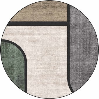 Teppich Jupiter 2 Rond Kaki Yo2