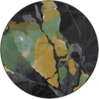 Tappeti Digest Trims 7 Rond Yellow Yo2
