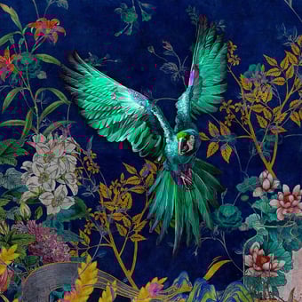 Tropical Hero Panel Emerald Walls by Patel