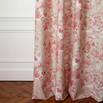 Tessuto Toile de Mer Framboise Little Cabari