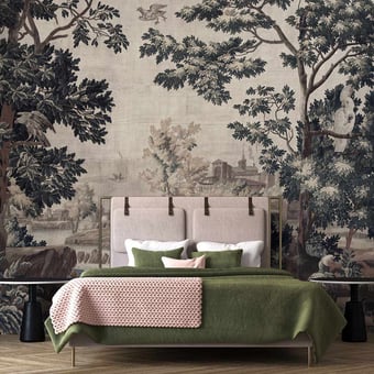 Carta da parati murale Gobelino Gallery Grey Walls by Patel