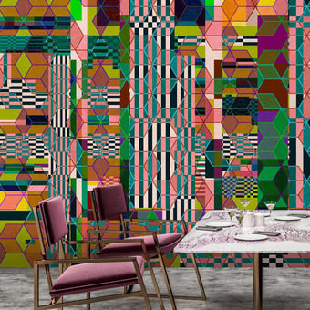 Mirage Panel Green Walls by Patel
