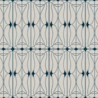 Astoria Panel Blue Walls by Patel