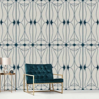 Astoria Panel Blue Walls by Patel