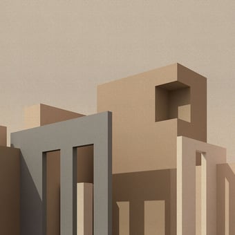 Carta da parati murale Tanger Beige Walls by Patel