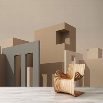 Carta da parati murale Tanger Beige Walls by Patel