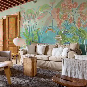 Carta da parati murale Eden Acidulé 150x330 cm - 3 lés - Partie A Little Cabari